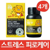 마이니 스트레스 피로케어 홍경천추출물 영양제, 60정, 4개