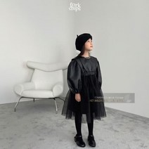 여아 아동 겨울 맥시 쉬폰 원피스 드레스 하객룩