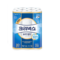 크리넥스 울트라클린 25m 3겹 30롤 X1팩, 1팩
