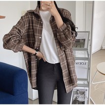 박시핏 데이즈 체크남방 셔츠