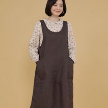 애비뉴투지 엄마옷 올레 린넨 조끼 멜빵 여성 여름 롱 주머니 원피스 O09238 50대 60대 중년여성