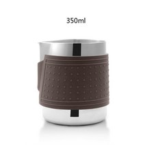 바닥 없는 커피 포타필터 54mm 브레빌 세이지/870/875/878/880 필터 바구니 교체 에스프레소 머신 액세서, 19 Brown-350ml