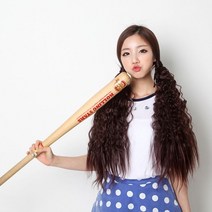[ILΞ6] WG-00040 묶음형 포니테일 롤링츄팝 가발피스 부분 여자 패션 여성 피스형 헤어 자연스러운_Eη3270Ml, ηΞ옐로우브라운, FREE