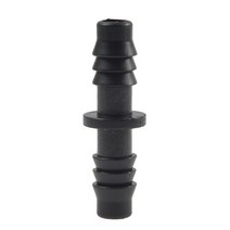 스프링쿨러 8/11 quot정원 드립 관개용 커넥터 가시 스트레이트 8/11mm 더블 바브 15 Pcs PE 파이프 연장 조인트, 01 Black