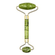 목 Guasha 천연석 옥 얼굴 마사지 롤러 Guasha 보드 스크레이퍼 세트 얼굴 리프트 피부 릴랙스 슬리밍 뷰티, 괄사 롤러 f