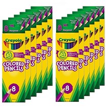 Crayola 무독성 색연필 8개 8팩 (12개 팩)