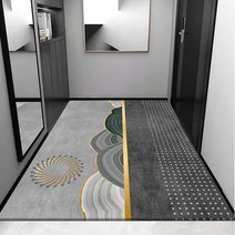 희래운 북유럽풍 현관 거실 발매트 중형 대형 폭신한 미끄럼 방지 매트, J, 100cm*160cm