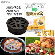 NaOBee 재래숯을 개량한 착화탄 즉석점화 성형숯, 착화탄- 5개
