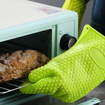 냄비장갑 냄비손잡이장갑 안심 실리콘 오븐장갑 2P세트 그린