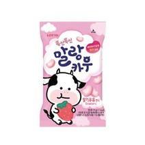 [간식샵] 롯데 말랑카우 딸기 79g 1개 아이 사무실 간식 사탕 DY+ 274619EA, 본상품