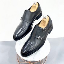 탠디 남성 가죽 더블몽크 스트랩 쿠션3cm구두(4P170192D)