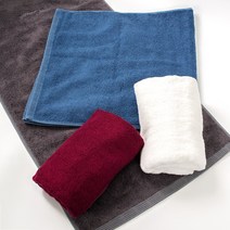 헤이미시 자수 타올 80x40cm 면 죽사 뱀부얀 200g 국산 수건 답례품, 차콜, 1개