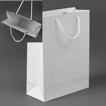 무지 세로형 쇼핑백 화이트 무광쇼핑백 칼라쇼핑백