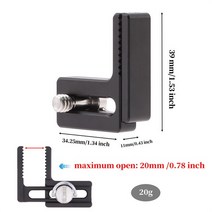 카메라케이지 스몰리그 틸타 케이지 범용 카메라 HDMI 케이블 클램프 케이지 20MM 조정 가능 호환 클립 마, 01 Black