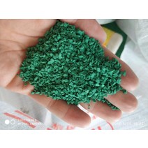 EPDM 탄성 고무 바닥재 논슬립 포장재 보수 가열 방지 놀이터 매트, 단일사이즈, 그린25kg