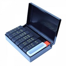 경조사인 대(12종 직인규격(80x20mm)) 사무 잉크 스템프 나무 오피스 STAMP 도장 계약 케이스