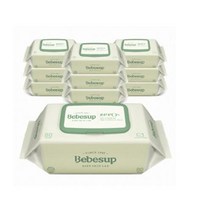 베베숲 저자극 제로 물티슈 캡형, 24팩, 80매