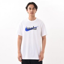 정품 맨즈 나이키 오사카 반팔티셔츠 6064090003003 스우시 화이트 블루 흰파 일본