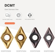 10PCS DCMT070204 VP15TF US735 UE6020 외부 금속 선반 공구 DCMT 070204 밀링 커터 초경 인서트, DCMT070204 US735