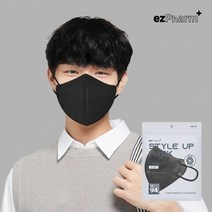 이지팜 KF94 스타일업마스크 대형 제트블랙 30매(5매씩6개입), KF94스타일업 대형 제트블랙30매(5매X6개)