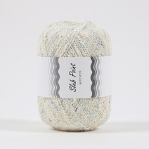 [앵콜스] 슬라브포인트 코튼실 슬라브사 의류 가방실 모자뜨기, 802 크림스카이(낱개), 1개