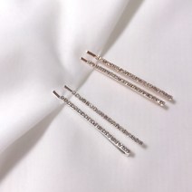 1+1 제니 실버 골드 큐빅핀(2pcs+2pcs)