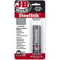 1 Putty Stick J-B Weld 8267 SteelStik Steel Reinforced Epoxy Putty Stick - 2 oz.