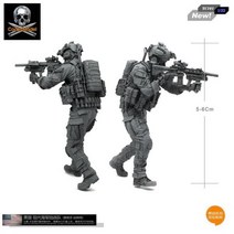 사람모형 인체피규어 현대 미국 엘리트 특수 부대 모델 키트 1 35 레진 군인 마운트 YC101, GRAY