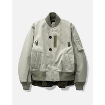 Sacai 인조 스웨이드 믹스 블루종