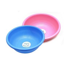 [D1-8809044500215] 동림 새함박 (소) 플라스틱 설거지통 쌀함박 다라이 대야 쌀바가지 요리식기, 블루 핑크 랜덤발송, 1개