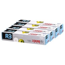 코멕스 R3 다용도 지퍼백 대형, 15매, 4개