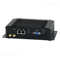미니 PC 컴퓨터 산업용 임베디드 AIM10 인텔 셀러론 J4105 J4125 팬리스 IPC 윈도우 11 프로 VGA HDMI 2LAN 2COM RS232 4USB, 01=NoRamNoStorage