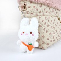 인형 키홀더 키링 열쇠고리 가방고리, 가방멘토끼와고양이인형키홀더-당근토끼
