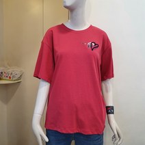 PAT 여성 여름 70% 포인트 프린트 와끼스트링 반팔 라운드 티셔츠 1i-45308 핑크