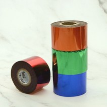가죽공예 *유광* 칼라박 테이프 베지터블 가죽용 불박테이프 ITW foils사, 유광-레드