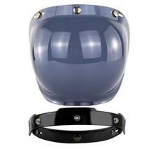 유니버설 빈티지 오픈 페이스 바이크 오토바이 헬멧 버블 바이저 Retor 앞 유리 쉴드 Casco 렌즈 Accessori, 14 14