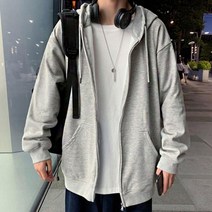 남자 후드집업 캐주얼 그레이 외출 패션 밀리터리자켓 봄버자켓 레인자켓 전술자켓 린넨자켓 트러커자켓