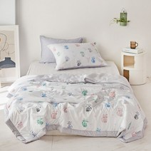 클푸 [클푸]알러지케어 화이트 윙키 세미 인견차렵이불 S