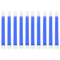 야외 비상 글로우 스틱 방수 무독성 하이킹 캠핑 장비 콘서트 파티 라이트 5 개 6 인치, [12] 10PCS Blue