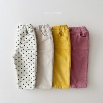 YOOL 아기 겨울 기모골덴팬츠