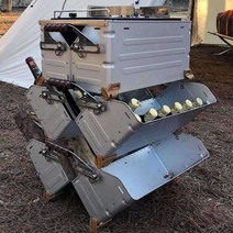 쉘프 컨테이너 수납 캠핌용 다기능 선반 박스 상판, 25L 블랙 보관함