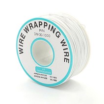 컬러 30AWG PCB 회로 기판 항공 케이블 0.25mm 주석 도금 구리 PVC 절연 라인 용접 와이어 점퍼, 02 white