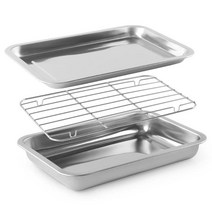 튼튼한 주방 스텐 바트 위생 받침대 3in1 트레이 보관 냉장고 저장 사각, 왕대