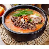 [쿠킹블럭] 국내산 돈사골 푸짐한 (특)얼큰순대국 700g, 2입
