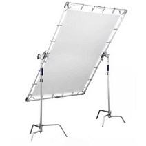 대형 조명셀로판지 인물 지속광 플래쉬 라이트 확산판, 1.9x2.4m+2.8m 브라켓x2+캐스터x2