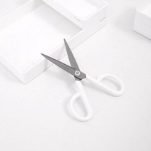 델리 누사인 ABS 사무용 가위 티타늄 NS053, 화이트