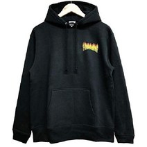 트래셔 THRASHER 오버레이 파커 슬래셔 TH85227 (블랙 M) 후드티