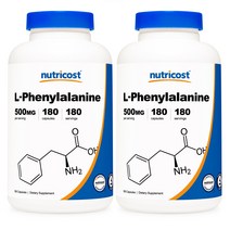 뉴트리코스트 L-페닐알라닌 500mg 글루텐 프리 캡슐, 180개입, 2개, 180정