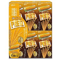에자키글리코 와고코로 PRETZ 프리츠 북해도한정 옥수수맛 24.5g x 6상자, 1개