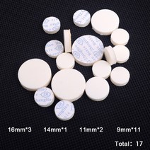 견고한 17pcs 합성 클라리넷 패드 목관 악기 수리 재료/도구 액세서리, 01 WHITE